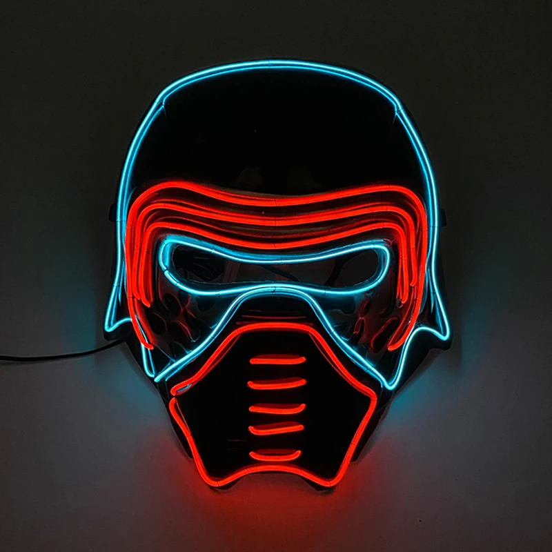 Máscara de guerrero de estilo japonés brillante, disfraz de guerrero, accesorio de disfraz, máscara de soldado de Anime para hombres, máscara asesina de soldado genial para eventos