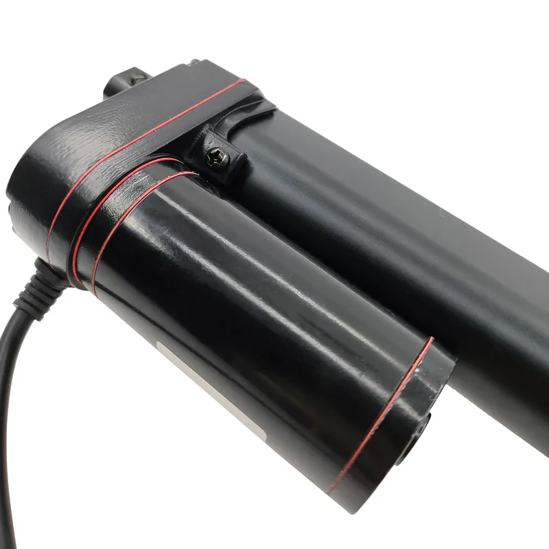 150mm 200mm 250mm Linear Actuator DC 12V 24V Linear Motor 100/300/500/700/1000/1200/1500N Stroke Electric Motor Black