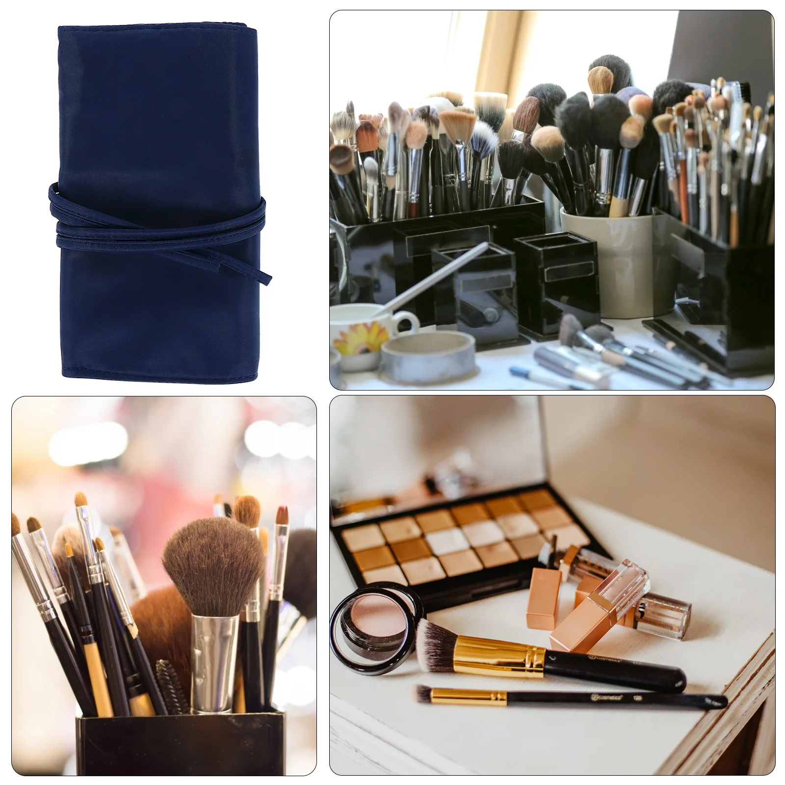 

Makeup Brush Cosmetics Brush Bag Organizer Pouch Travel Bag Portable Dustproof Case For Beauty Supplies Gift