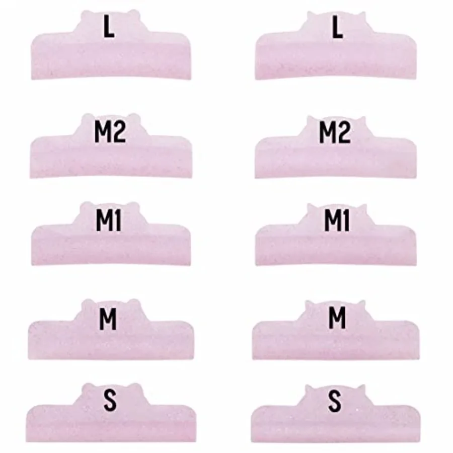 

Lash Lift Shield Ultra Curl Eyelash Perm Rods Shiny Perming Roller with 5 Sizes Delight Lifting Result Like Eyelash Extension B
