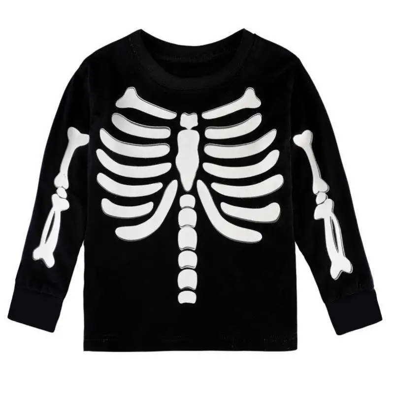 Ragazzi loween Costume Bambini Zucca Scheletro Vestiti divertenti C Bambini Abbigliamento da palcoscenico etnico Primavera 2023 Nuovo arrivo