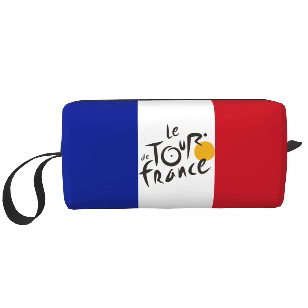 Custom Le Tour The France Toiletry Bag for Women French Bicycle Makeup Cosmetic Organizer Lady Beauty Storage Dopp Kit Box