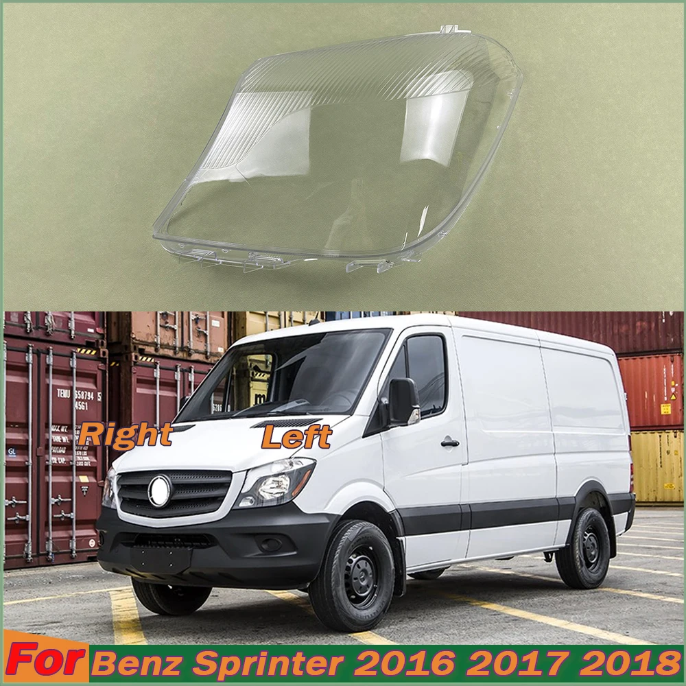 

Headlight Shell Headlamp Transparent Lampshade Cover For Benz Sprinter 2016 2017 2018 Lens Plexiglass Auto Replacement Parts