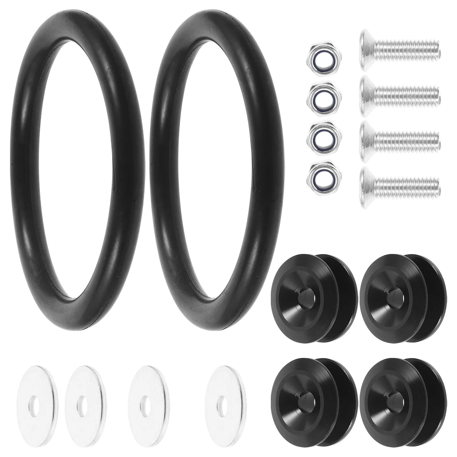 

1 Set Car Bumper Fastener Reinforced Metal Rubber Clip Front Rear Bumper Holder Quick Release Kit Car Modification Accessories