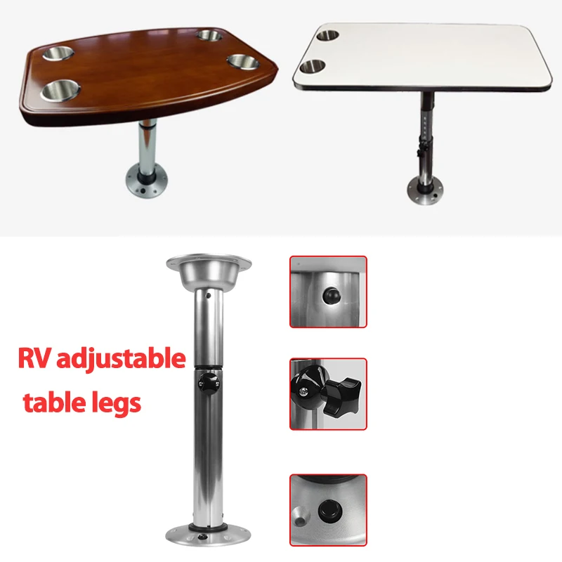 

RV Aluminum Alloy Telescopic Movable Rotatable Adjustable Table Leg Mount Bracket Stowable caravan camper trailer accessories