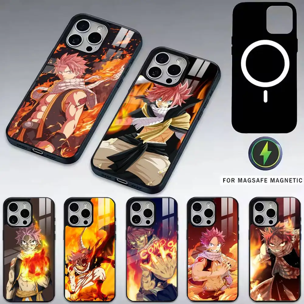 

Anime Fairy Tail N-Natsu Phone Case For iPhone17,16,15,14,13,12,11 Plus,Pro Magnetic For Magsafe Wireless Charging