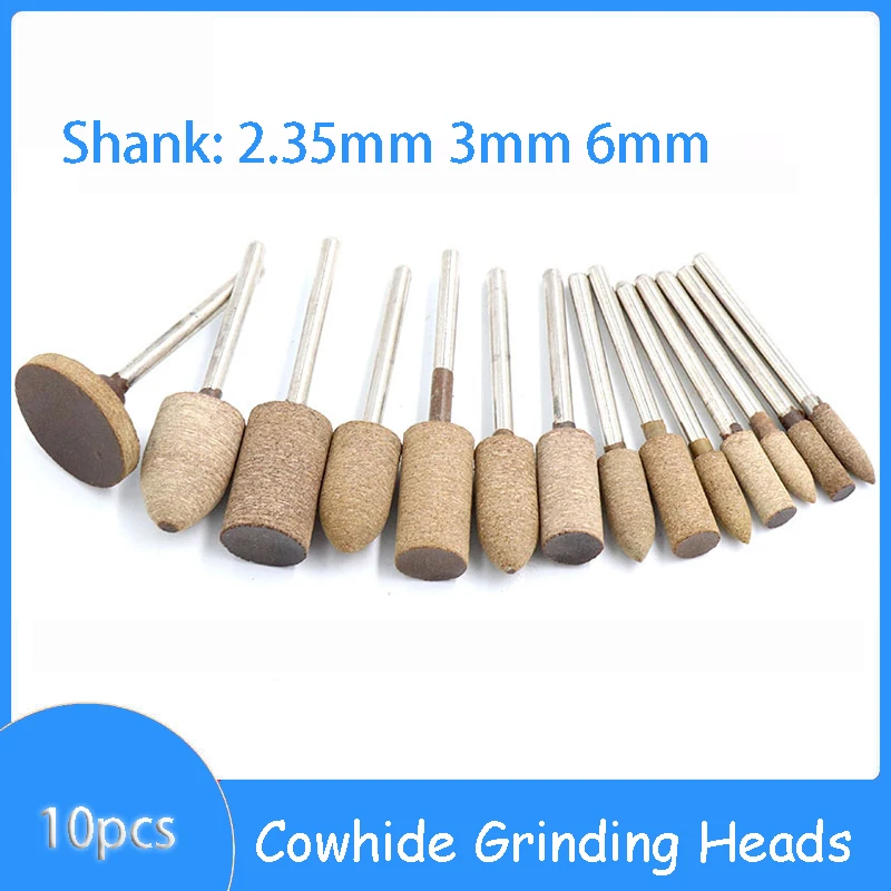 

Cowhide Grinding Head Fine Polishing Grinding Head Cowhide Grinding Wheel Grinding Head 2.35/3mm Shank Jade Mirror Polishing