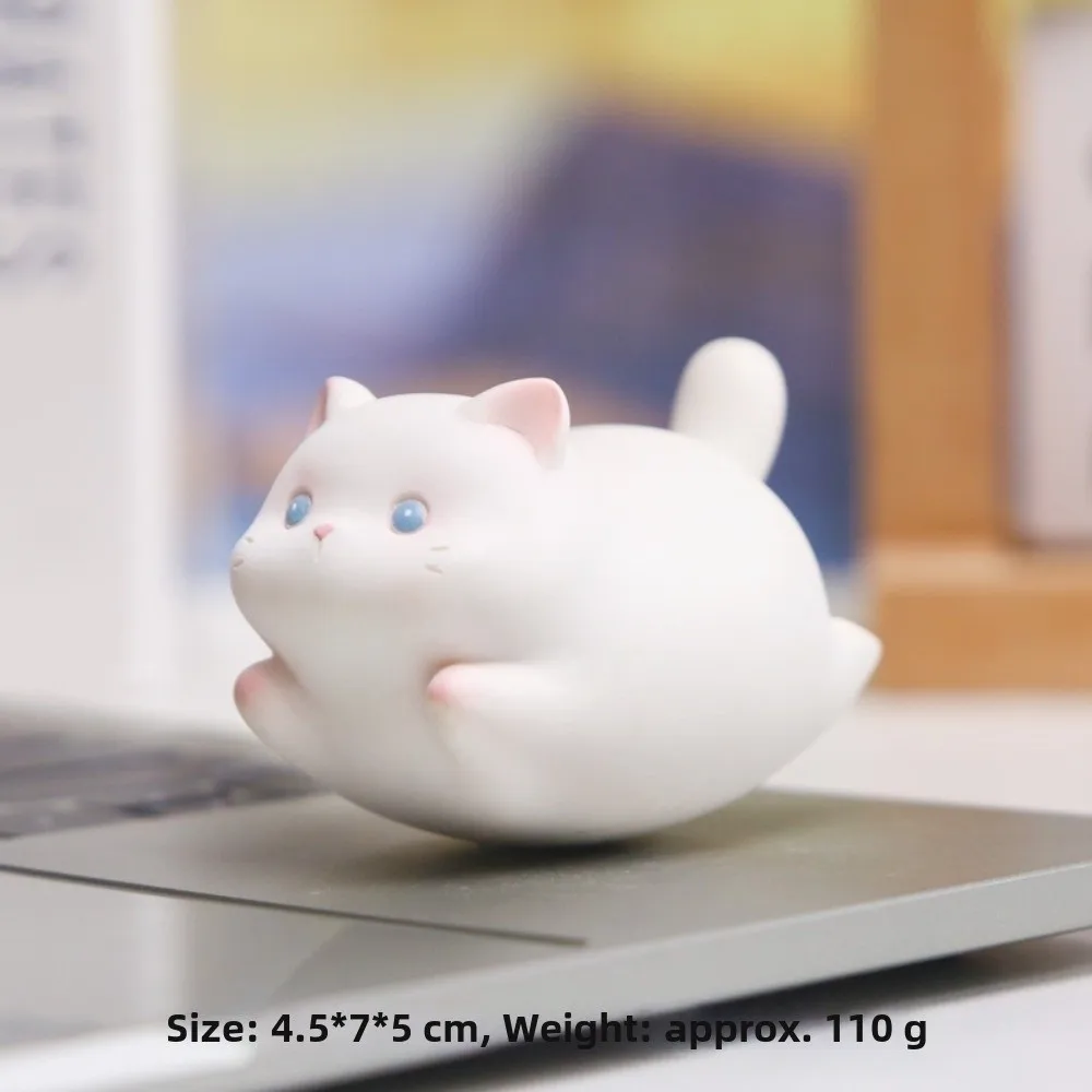 New Cartoon Fu Rui Cat Rocking Figurine Mini Creative Cat Doll Home Decor Siamese Cat Desktop Decoration