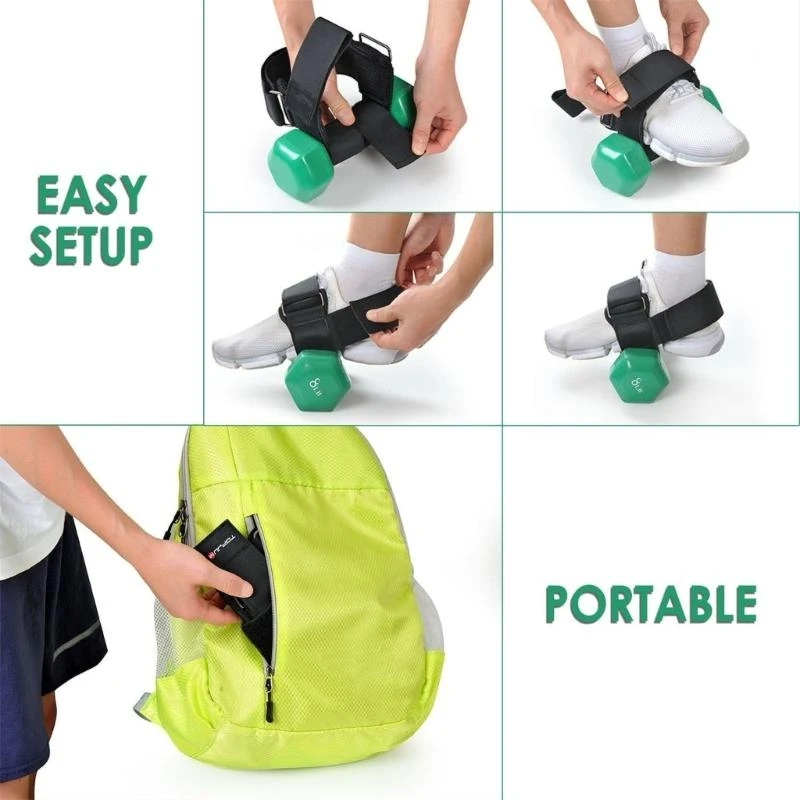 1/2pcs قابلة للتعديل الوزن القابل للتعديل دمبل حزام الكاحل Tibialis Trainer STRAP لعمل تدريب القوة سهل الاستخدام