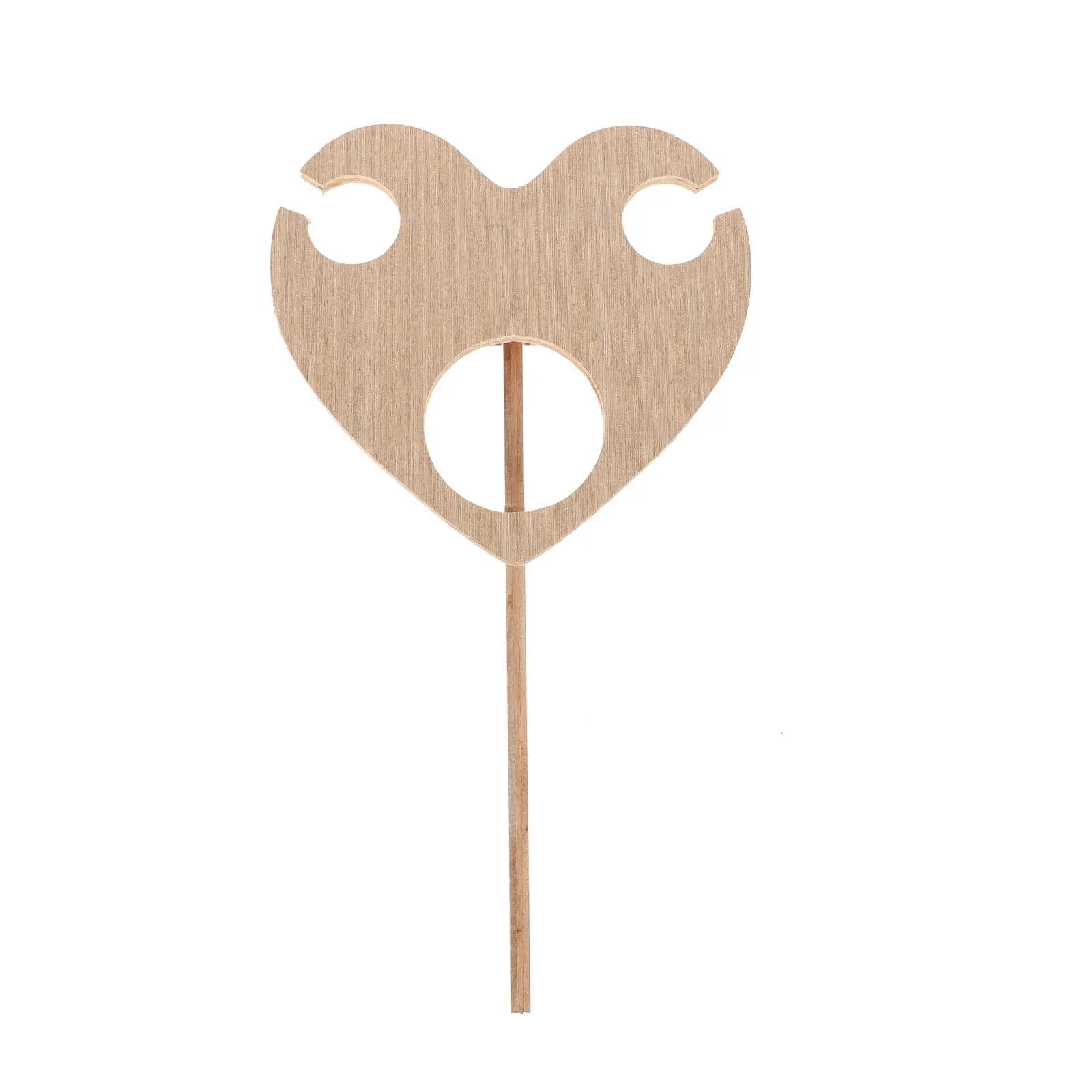1Pcs Portable Wood Folding Wine Table Heart Shape Storage Outdoor Picnic Beach Party Table Heart Design Serving Desk