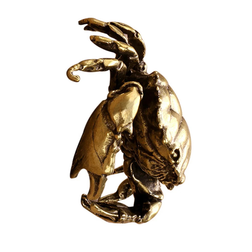 

1Pcs Brass Crab Decoration Vivid Desktop Ornament Chic Table Sculpture Delicate Brass Crab Statue Unique Home Decor