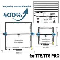 Laser Engraver Expansion kit DIY Desktop Laser Engraving Aluminum Profile Frame 600x600mm Upgrade Kit For TTS-55 Pro TTS-10 Pro