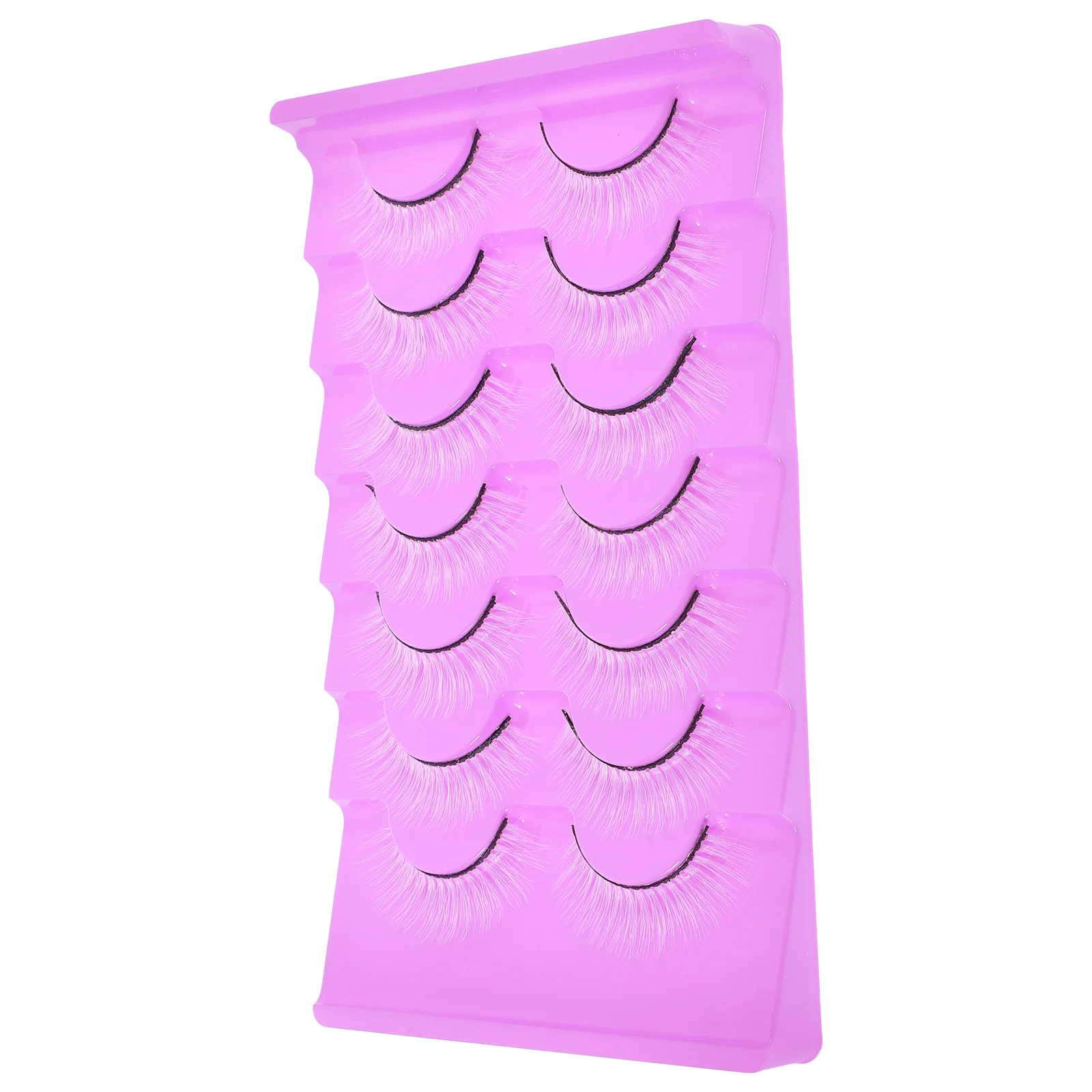 رموش صناعية بيضاء ذات مظهر طبيعي رموش اصطناعية للنساء ملحقات تمديد رموش براقة للحفلات التنكرية #1