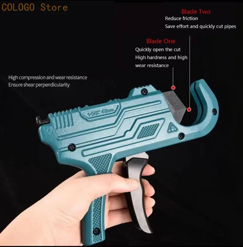 

Pipe Cutter Plastic Slicer Household PVC/Plastic 42mm Tube Cable Portable Cutting D0LD