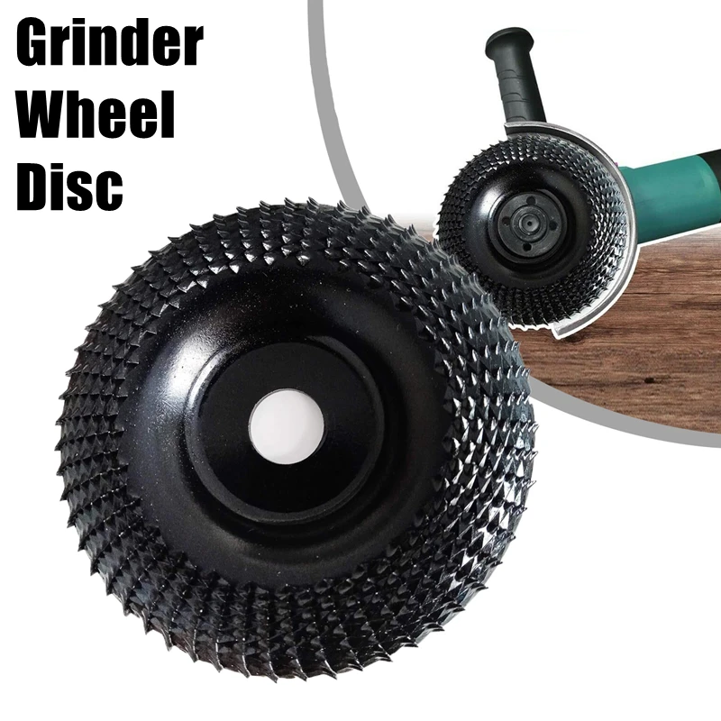 Redondo Woodworking Angle Grinder Disco de Escultura em Madeira Roda de Modelagem Ferramenta Rotativa Abrasiva 16 mm 22 mm Bore