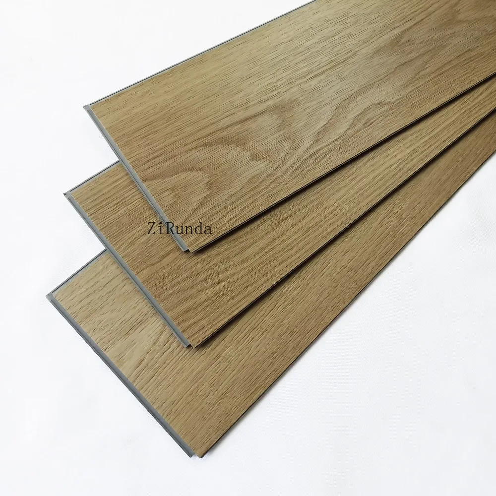 Versi Khusus Lantai Kantor Plastik SPC Tahan Lama 8 x 49 inci 100% Motif Marmer Timbul