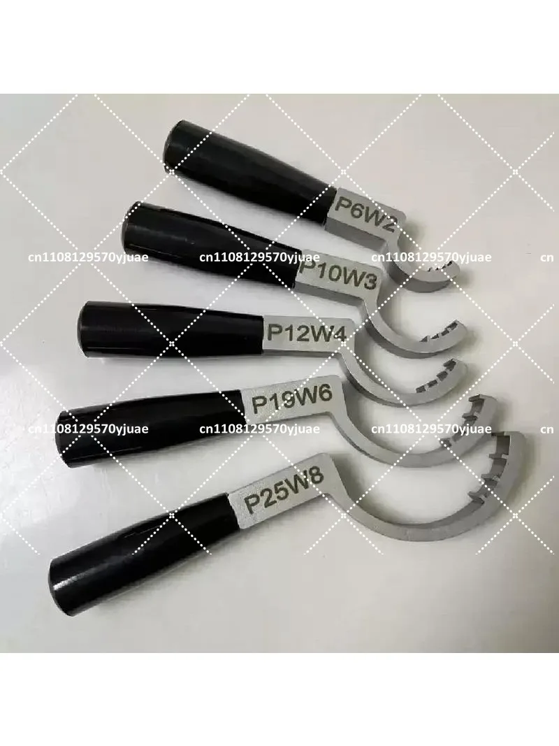 Stainless Steel Crescent Wrench, Bead Inlet Wrench for PFA Flare Connections, Metal Adjustable Wrench Tool