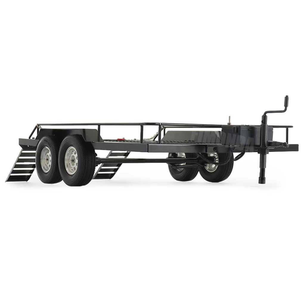 RC Metal Trailer Kit For 1/10 RC Crawler Axial SCX10 II III 90046 D90 TRX6 TRX4 Redcat GEN8 RGT 86100 SMT CFX CC01 CC02 Parts