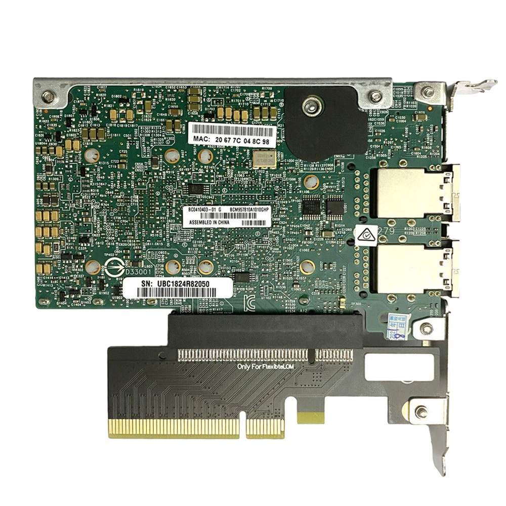 Original 10GbE 2-port 533FLR-T 701534-001/700757-001 700759-B21 RJ-45 PCIe NIC 10GB 10 Gigabit PCI Express Network Card