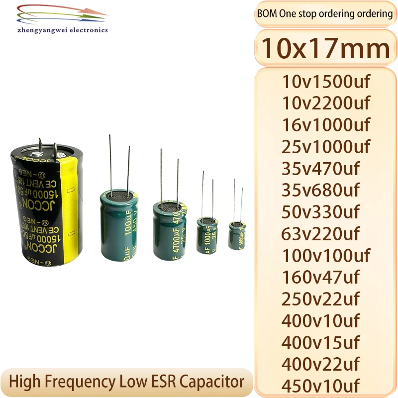 10V 16V 25V 35V 50V 63V 100V 160V 250V 400V 450V 1500UF 2200UF 1000UF 470UF 680UF 330UF 220UF 100UF 47UF 22UF 10UF 15UF Capacito