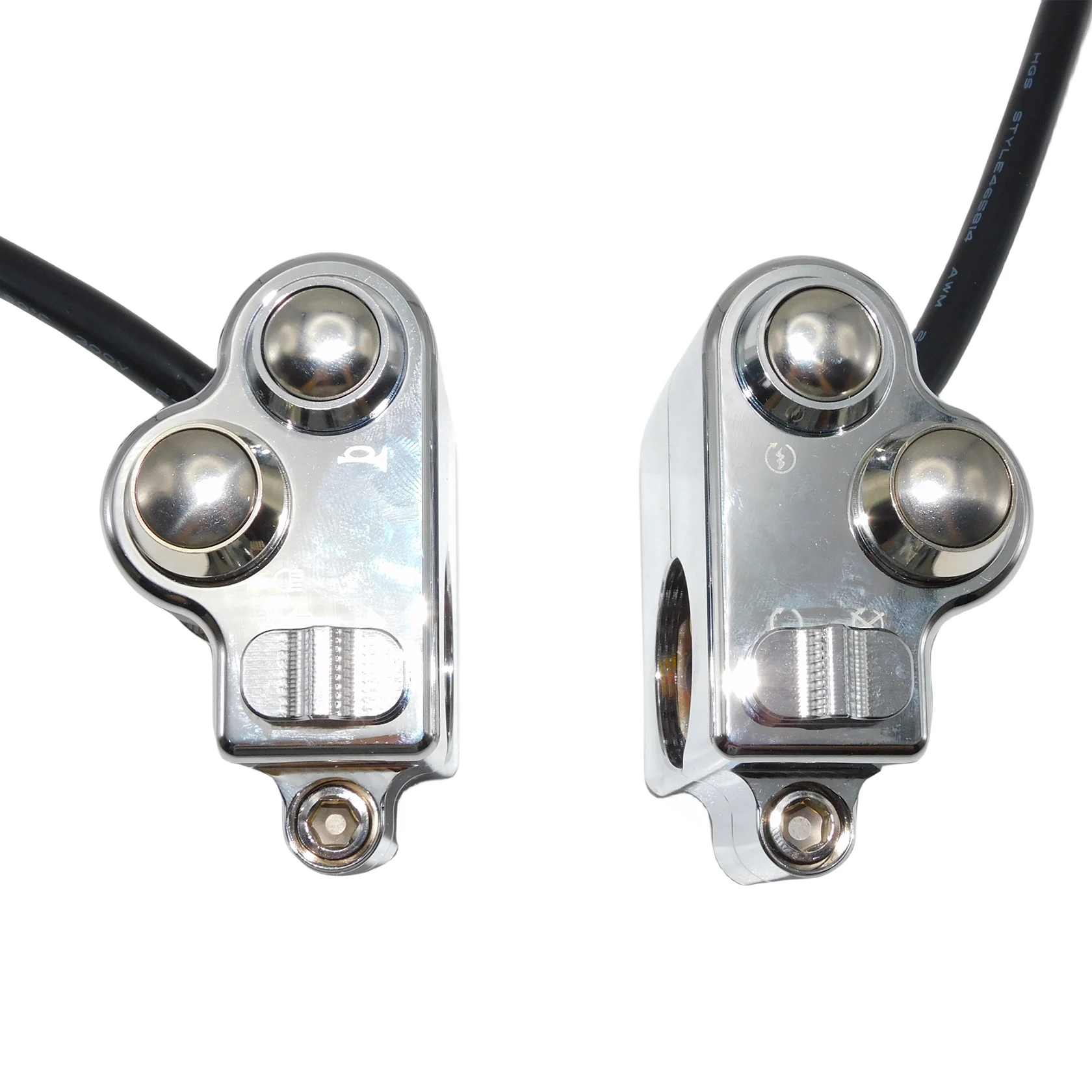 25mm Motorcycle Handlebar Control Switch Turn Signal Horn Start Kill Switch Button For Harley Bobber Chopper Cafe Racer Custom