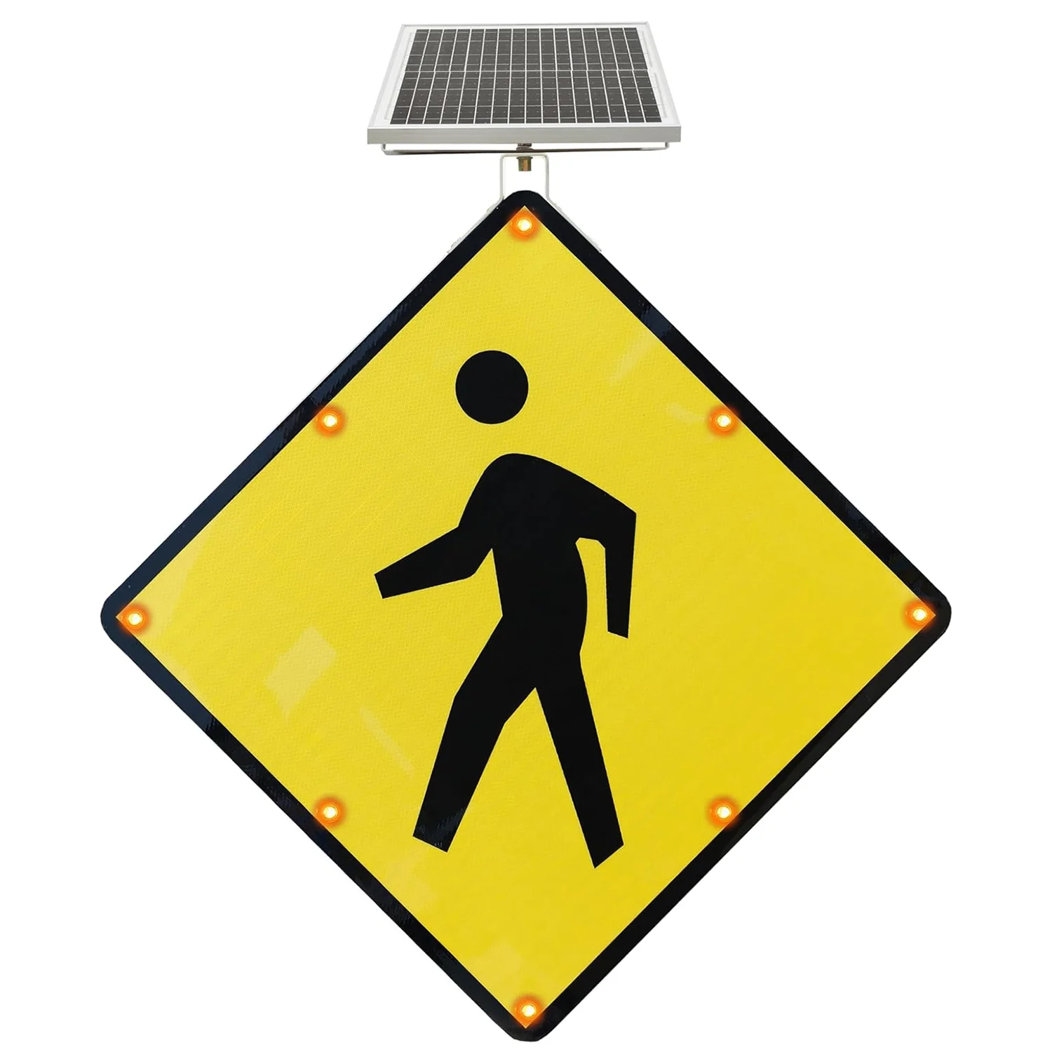 

24-дюймовый светодиод на солнечной энергии, мигающий пешеходный переход/понижающий пешеходный трафик/светодиодный мигающий уличный предупреждающий знак, инженер- Град