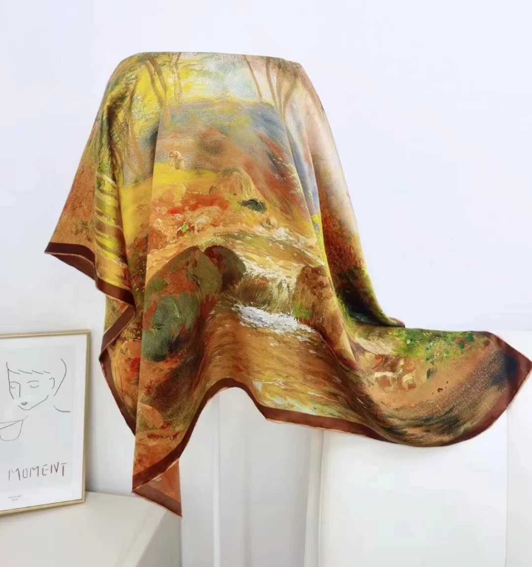 BYSIFA|Yellow Luxury Brand Silk Scarf Shawl Women Foulard Fashion100% Mulberry Silk Scarves Wraps Fall Winter Brand Long Scarves