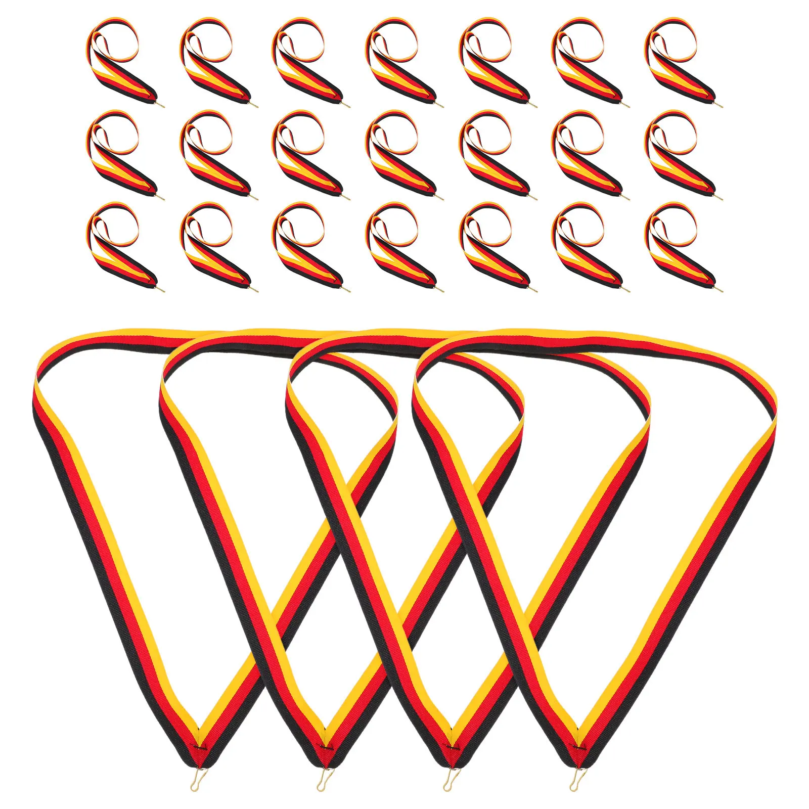 

30 шт. лент для медалей, наградные шнурки на шею, прочные металлические зажимы для бейджей, спортивных медалей, конференций, студенческих мероприятий