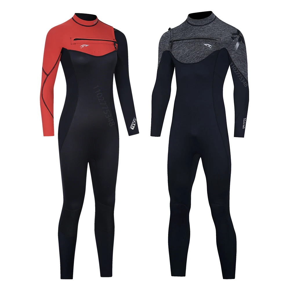 

2/3MM Neoprene Wetsuit Surf Suits Scuba Diving Suit Women Men Wet Suits Chest Zip Thermal Swimsuit For Surfing Kayaking Canoeing