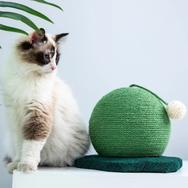 Cactus Cat Scratching Board Magic Claw Sisal Round Scratching Column Durable Non-scratching Cat Toy