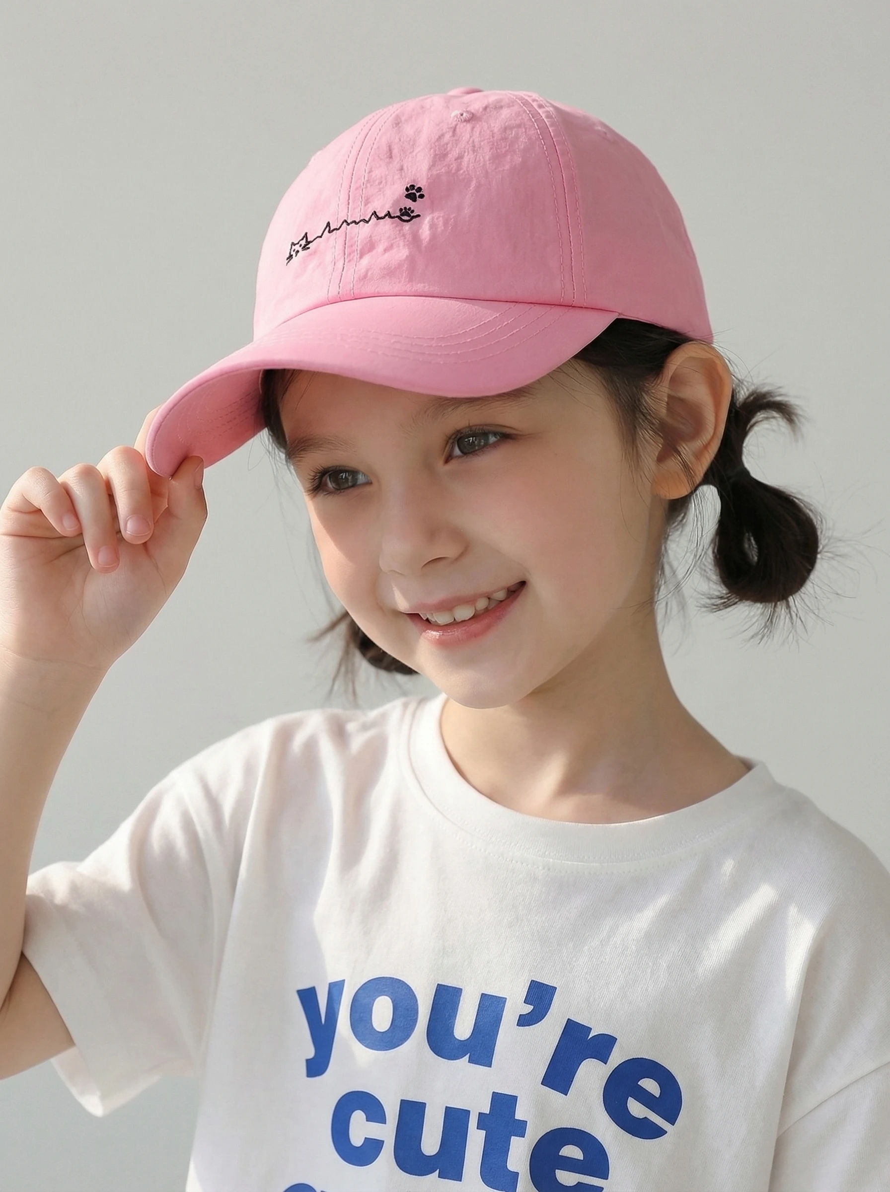 naits-keits-刺繍野球帽通気性速乾屋外帽子日焼け防止猫柄ユニセックス子供用夏キャップ