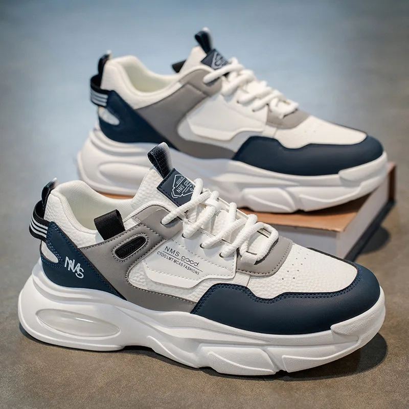 

Осенняя новая мужская обувь, обувь для папы, Лидер продаж для средней школы, студенческие кроссовки на воздушной подушке, дышащие износостойкие гоночные тренировочные туфли