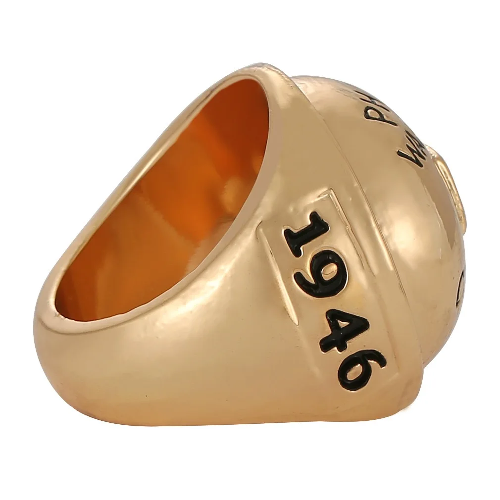 Vintage Basketball Ring for Fans, Gold Color Souvenir Ring, Hip Hop Style Party Accessory Gift for Men Women keychian