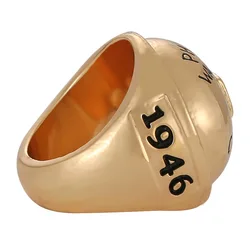 Vintage Basketball Ring for Fans, Gold Color Souvenir Ring, Hip Hop Style Party Accessory Gift for Men Women keychian