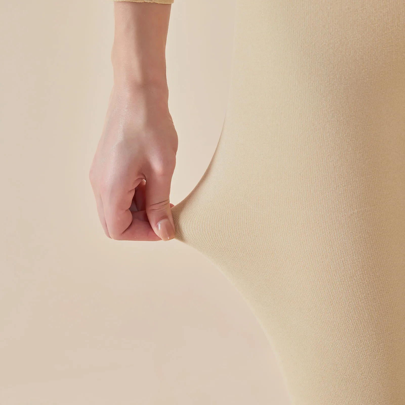 النساء ملابس اخلية حرارية مجموعة الصوف سلس Bodycon الدافئة بلون س الرقبة طويلة الأكمام الملابس الداخلية M L XL 2XL حجم 155-175 سم