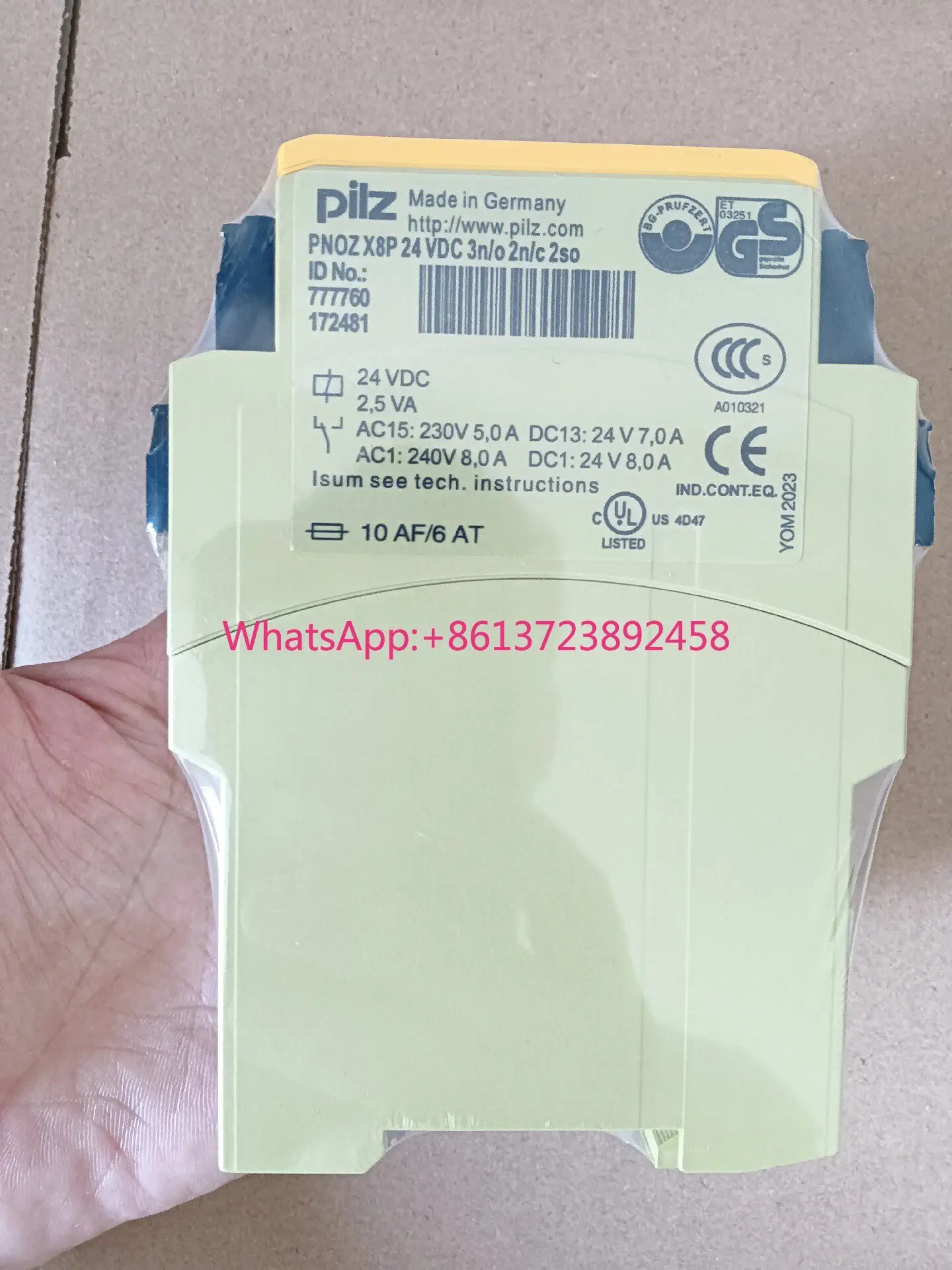 Pilz X8P 777760 safety relay original in stock