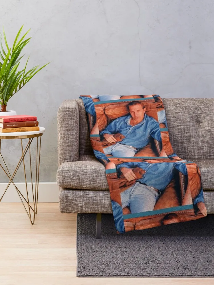 Kevin costner Throw Blanket funny gift Thermals For Travel Sofas Soft Big Blankets