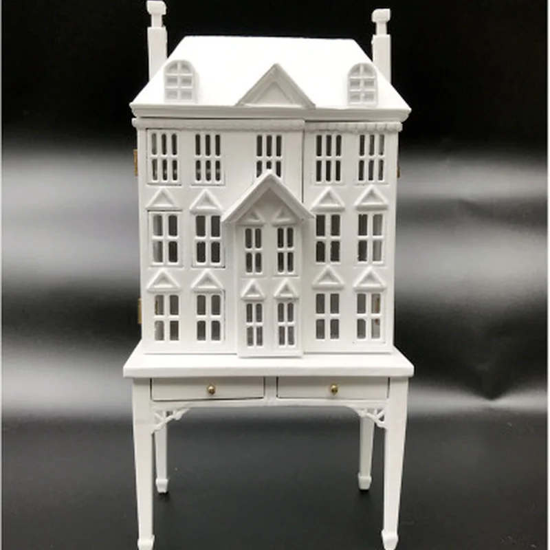 

1/12 Cabinet Dollhouse Scene Decor Miniature Handmade Wood Doll