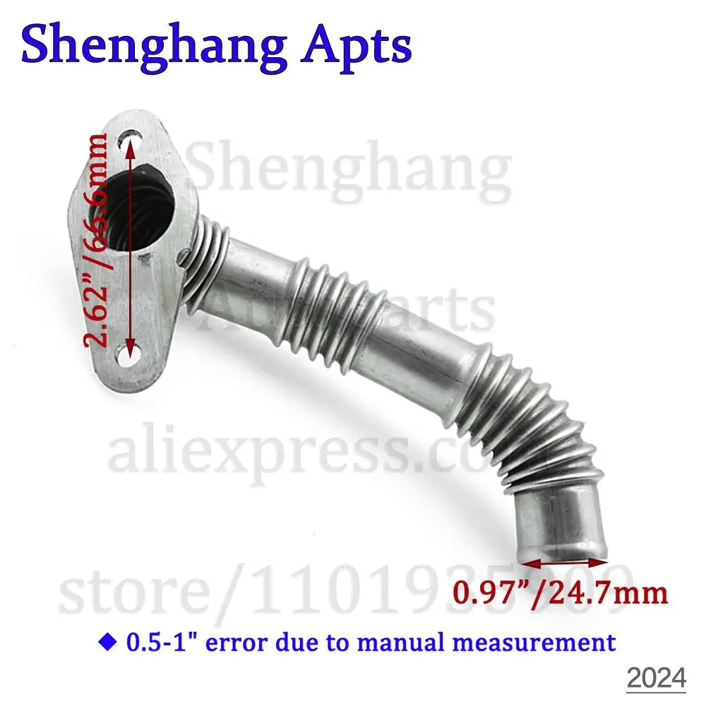 Tubo de conexão do respiradouro do respiradouro do motor, tubulação de exaustão, 06D103213G,06E 103 213G, Audi A4 B7 A6 2,0 TFSI 2005 2006 2007-2011