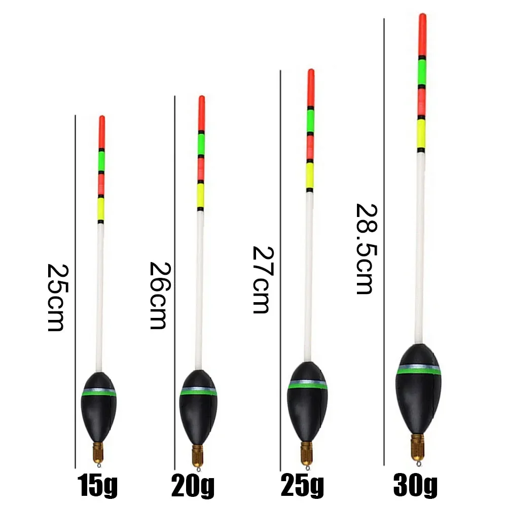 1pc Fishing Float 15g 20g 25g 30g Bobber Cork Floating Float Wood 25-28.5cm Vertical Buoy Pesca Sea Fishing Tackle