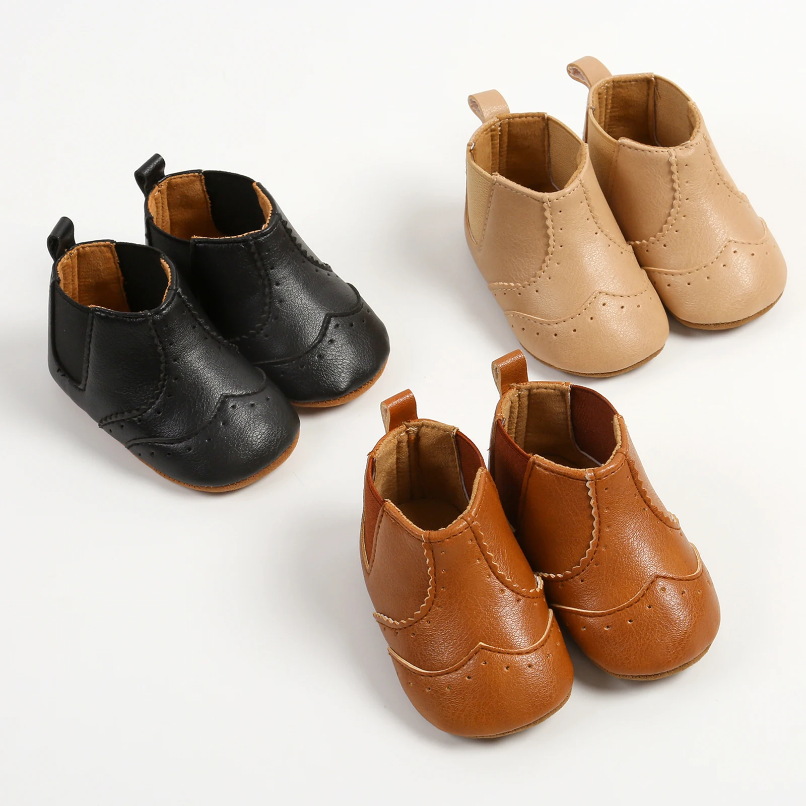 Bottes courtes à semelle souple pour bébés filles, chaussures de princesse pour les premiers marcheurs, chaussures décontractées en PU pour tout-petits, automne et hiver