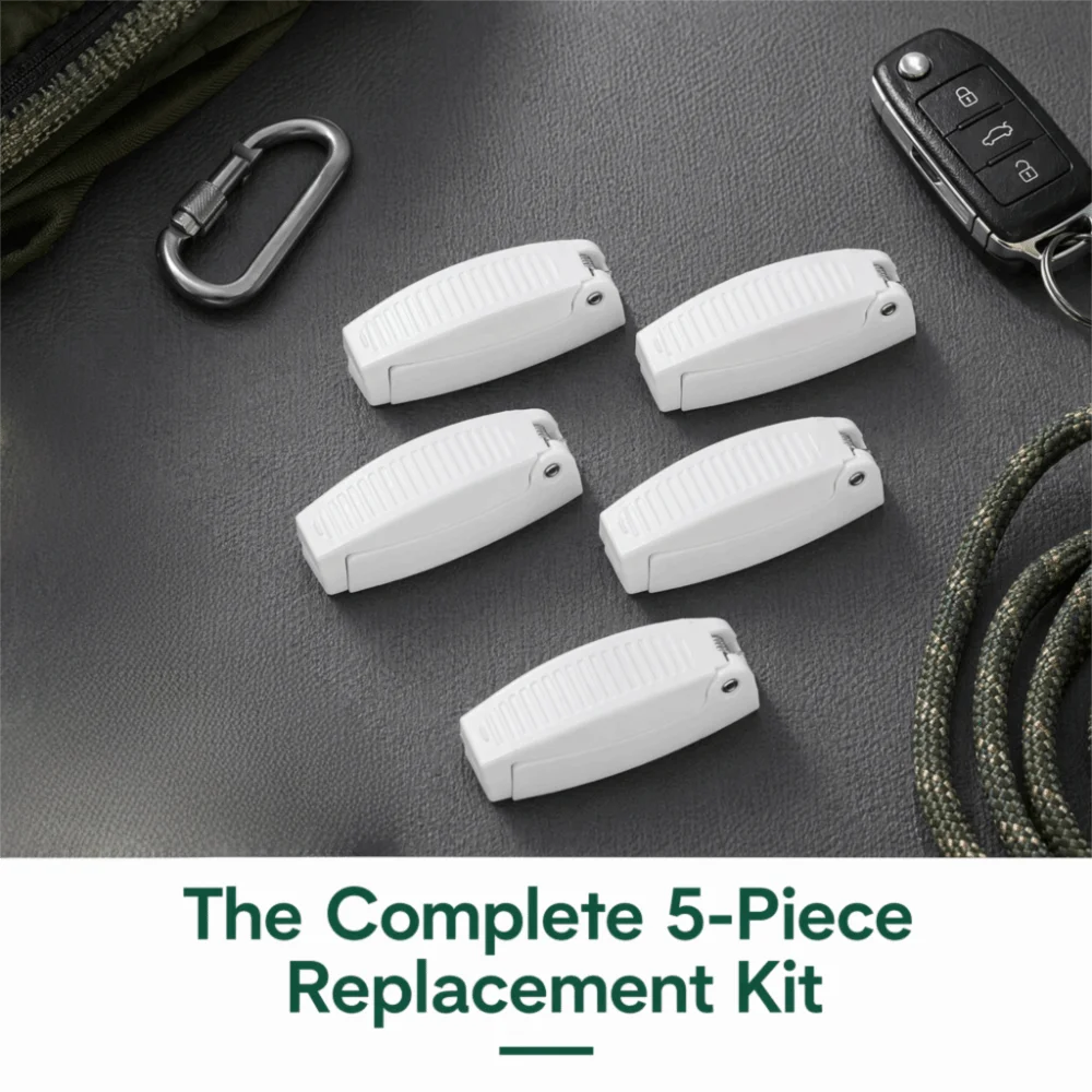 5PCS ABS Compartment Door Latch White Integrated RV Cargo Clip Bracket for RV / Camper / Trailer Storage Baggage Door