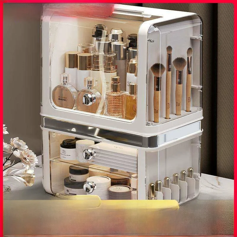 elegant-dustproof-cream-style-cosmetic-and-skincare-storage-box-multi-functional-shelf-for-desktop-home-use-jewelry-organizer
