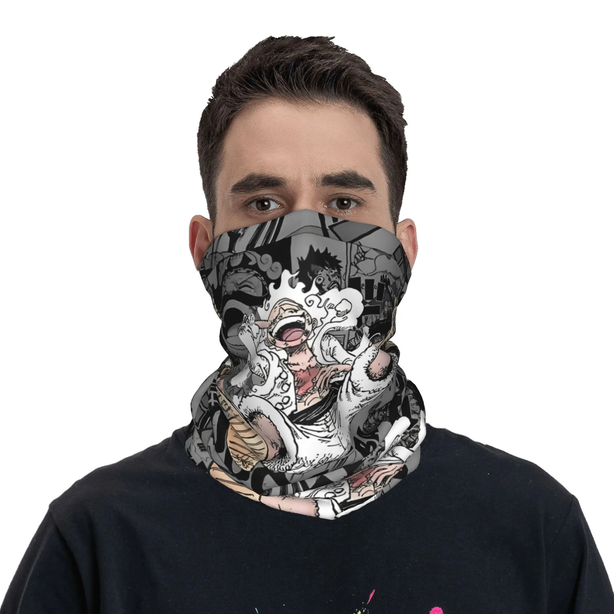 لوفي جير قطعة واحدة إكسسوارات باندانا غطاء الرقبة قناع وشاح متعدد الوظائف ركوب الدراجات وشاح للجنسين يندبروف