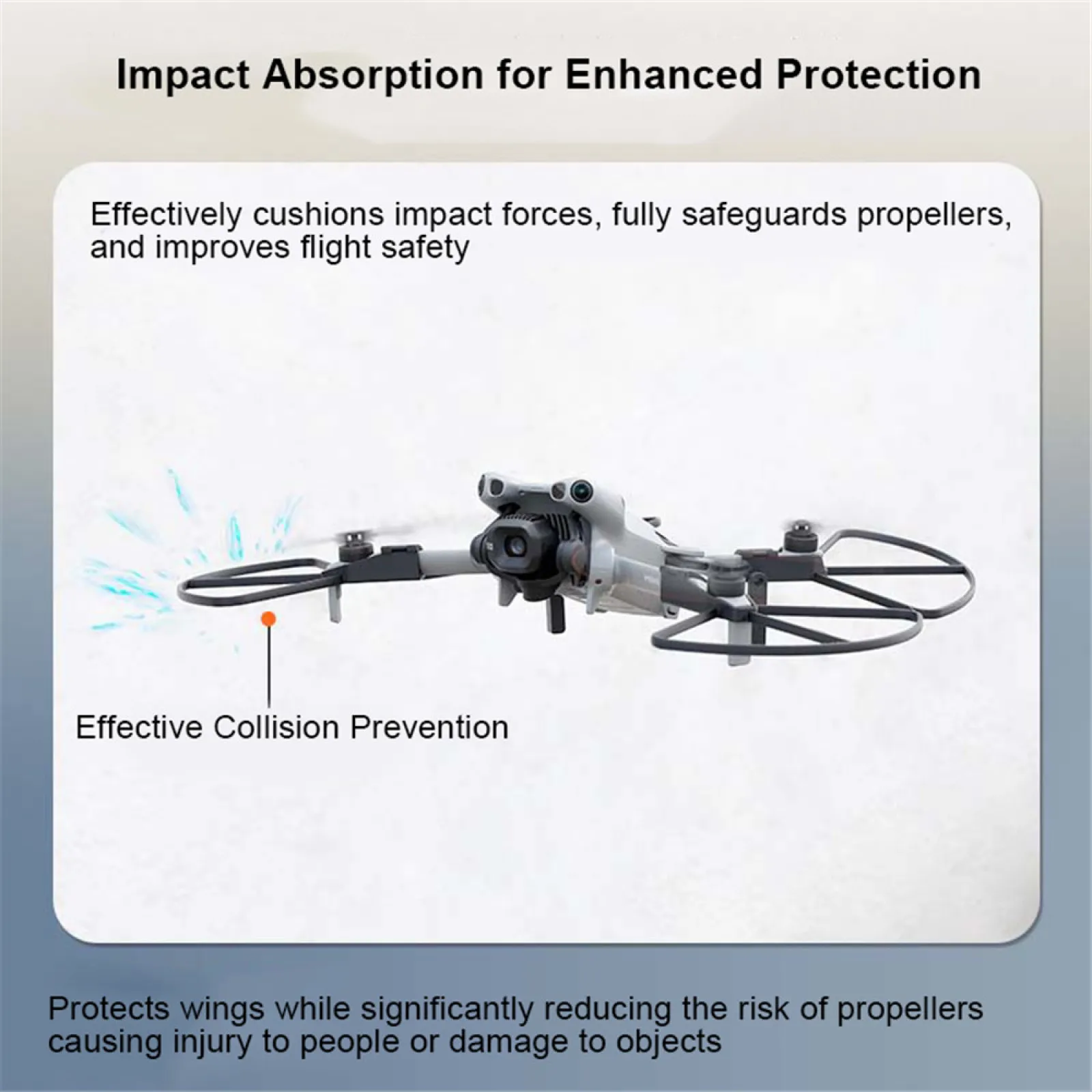 Protective Bumper Ring for DJI Mini5 Pro Drone Anti Collision Propeller Guard with Tripod Lightweight Impact Protector Accessory