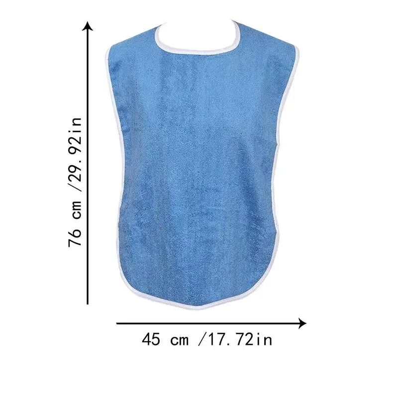 5 Pcs Adults Dining Clothing Protectors Bib Elderly Aged Mealtime Cloth Protector Senior Citizen Aid Aprons Machine Washable