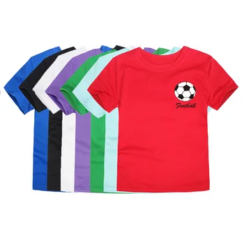 Boys Girls T Shirt Football for Kids Toddler 2 to 4 6 7 8 9 10 11 12 13 14 Years 100% Cotton Short Sleeve Tshirt Summer Clothes