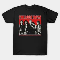 Lost Boy T-Shirt Men's American Hip Hop Rock Short Sleeve Women's High Quality Street Cotton Top