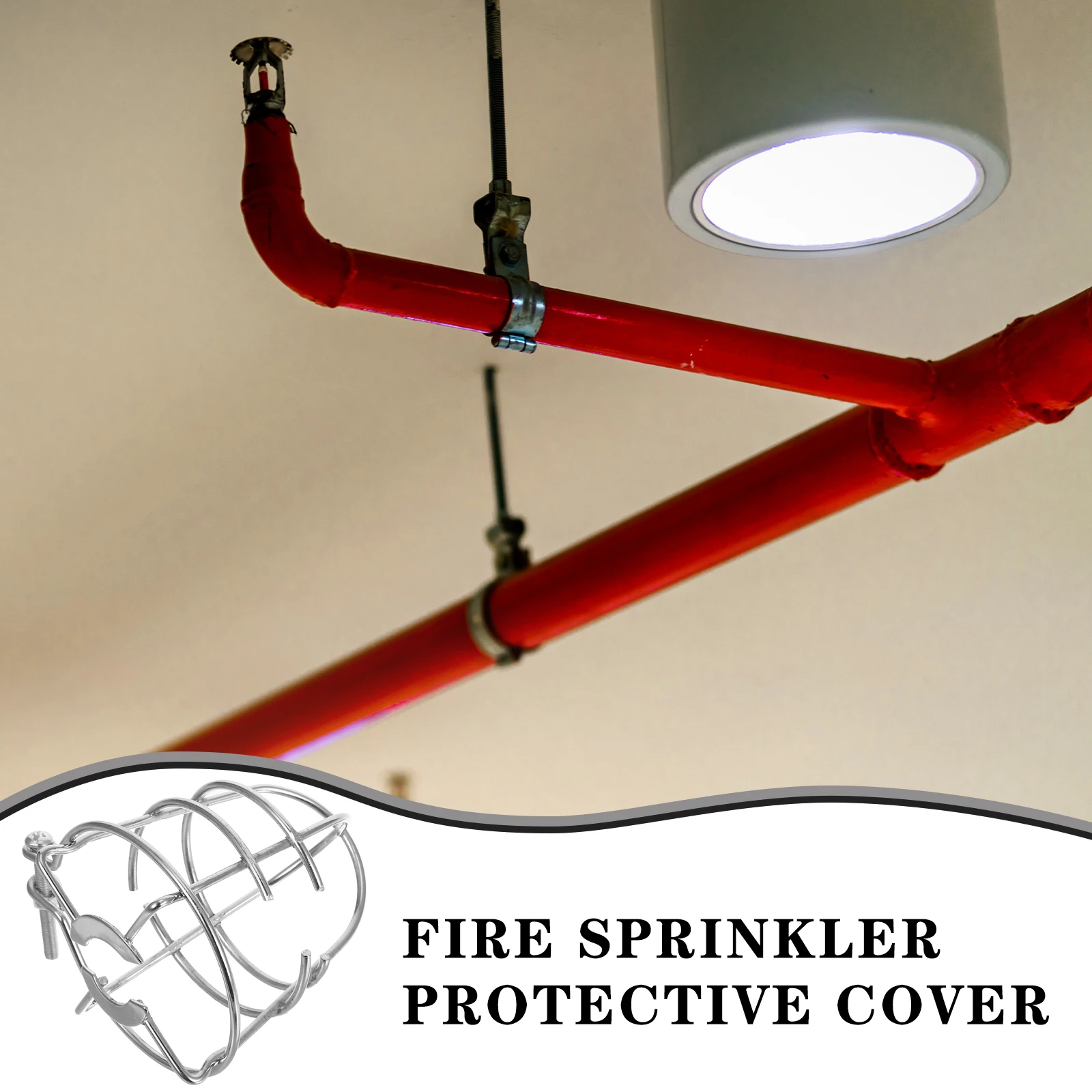 2 pçs capa de sprinkler de incêndio protetor universal gaiola para teto pendente parede sprinkler guarda cabeça proteção contra fogo capa