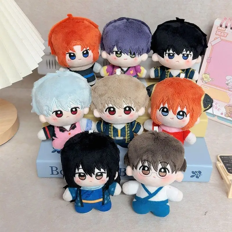 Trendy Anime G-gintama Character Cotton Dolls Plush Toy Hanging Cartoon Peripheral Kawaii Bag Exquisite Hanging Plush Toys Gifts